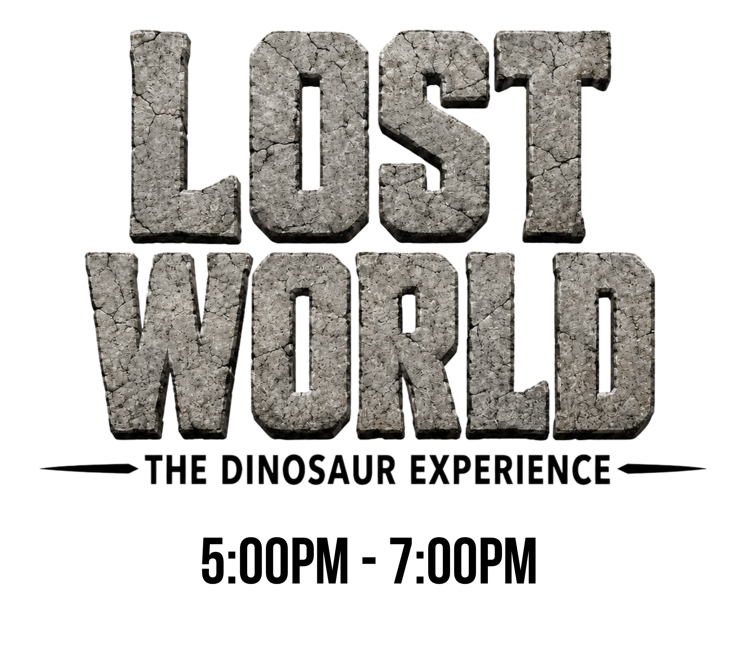 LOST WORLD : The Dinosaur Experience - September 5th - (5:00pm - 7:00pm)